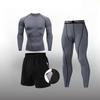 Men's Cross-Border Fitness Compression Set: Tight Base Layer for Sports, Basketball, Football, Running, and Yoga.