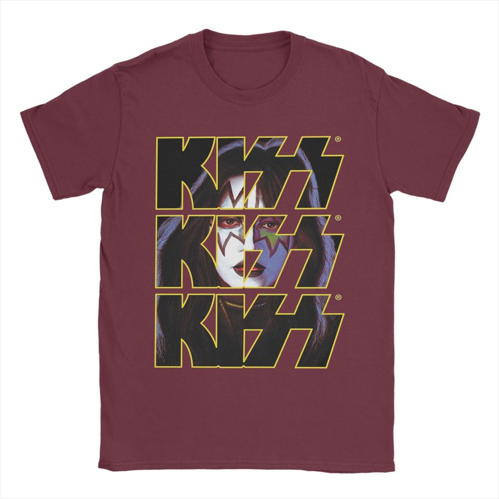 Spaceman Ace Frehley T Shirts for Men Cotton Vintage T-Shirt Crew Neck  Tees Short Sleeve Tops Plus Size