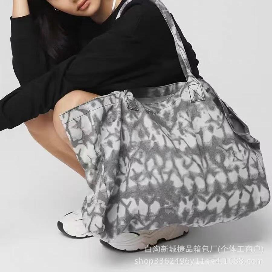 Yoga Bag, Shoulder Bag, Canvas Bag, Unisex Tote Bag, Large-capacity Shopping Bag, Sports and Fitness Bag