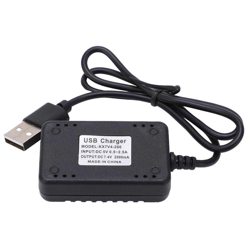 RC USB Charger Cable DC 7.4V 2000mA Output Full Protection for WLtoys 144001 104001 Remote Control Car