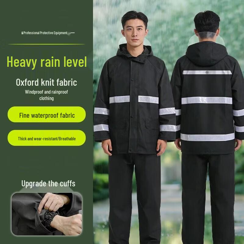 High-Visibility Reflective Rain Suit