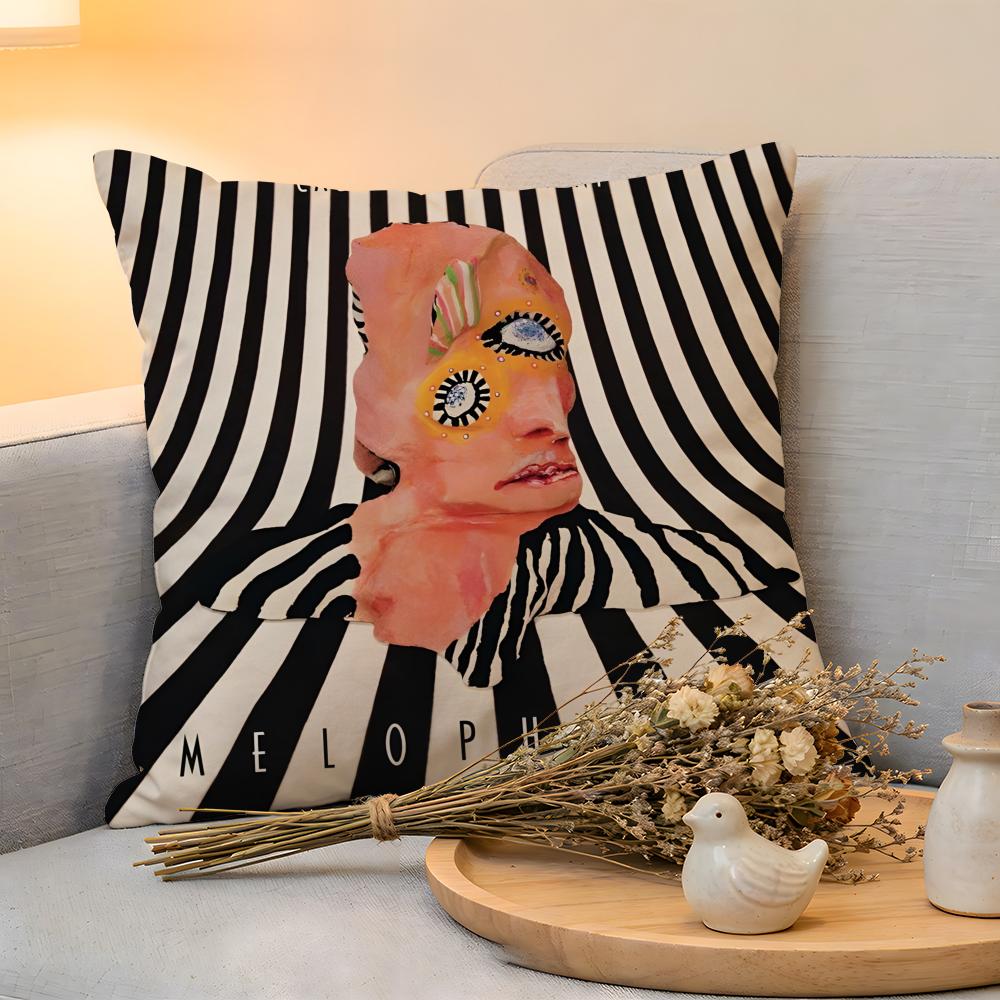 

Cushion Cover Linen SkinFriendly Soft Decorative Case for Sofa Home Decor Ccage the Eelephant album cover Pillow cover 30x30cm