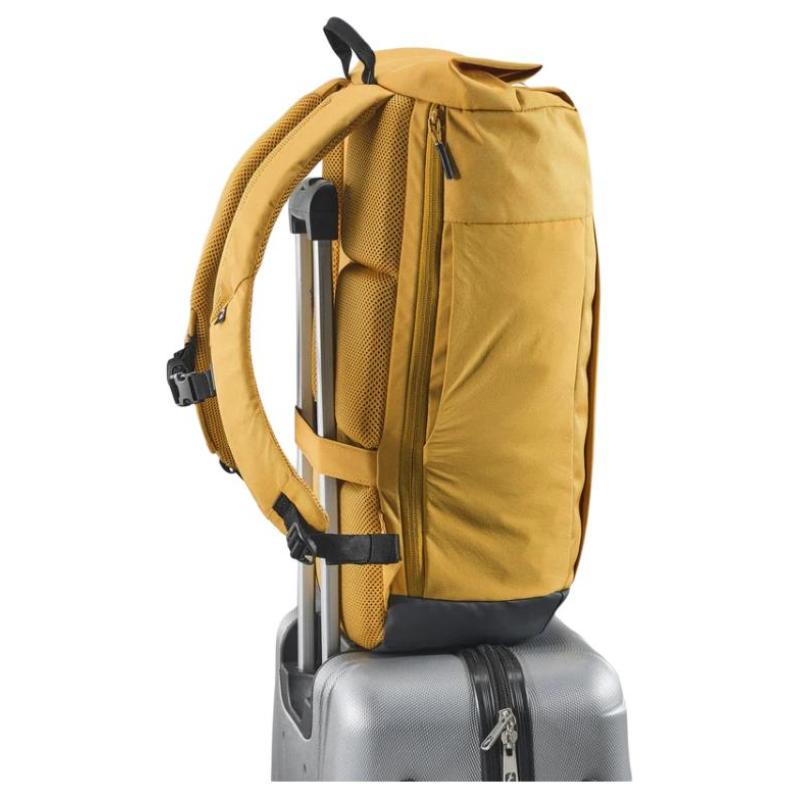 DECATHLON 23L Quechua NH Escape 500 Roll Top Hiking Bag Outdoor Bag School Bag Backpack Polyester Yellow Ochre Unisex Couple Style
