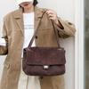 Bolso de cartero de ante esmerilado sensación de bandolera bajo el brazo moda casual gran capacidad bolso de hombro tote