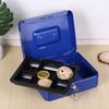 Portable Safe Box with 2 Key Fireproof Anti Theft Multipurpose Security Case Lock Box for Documents Jewelry