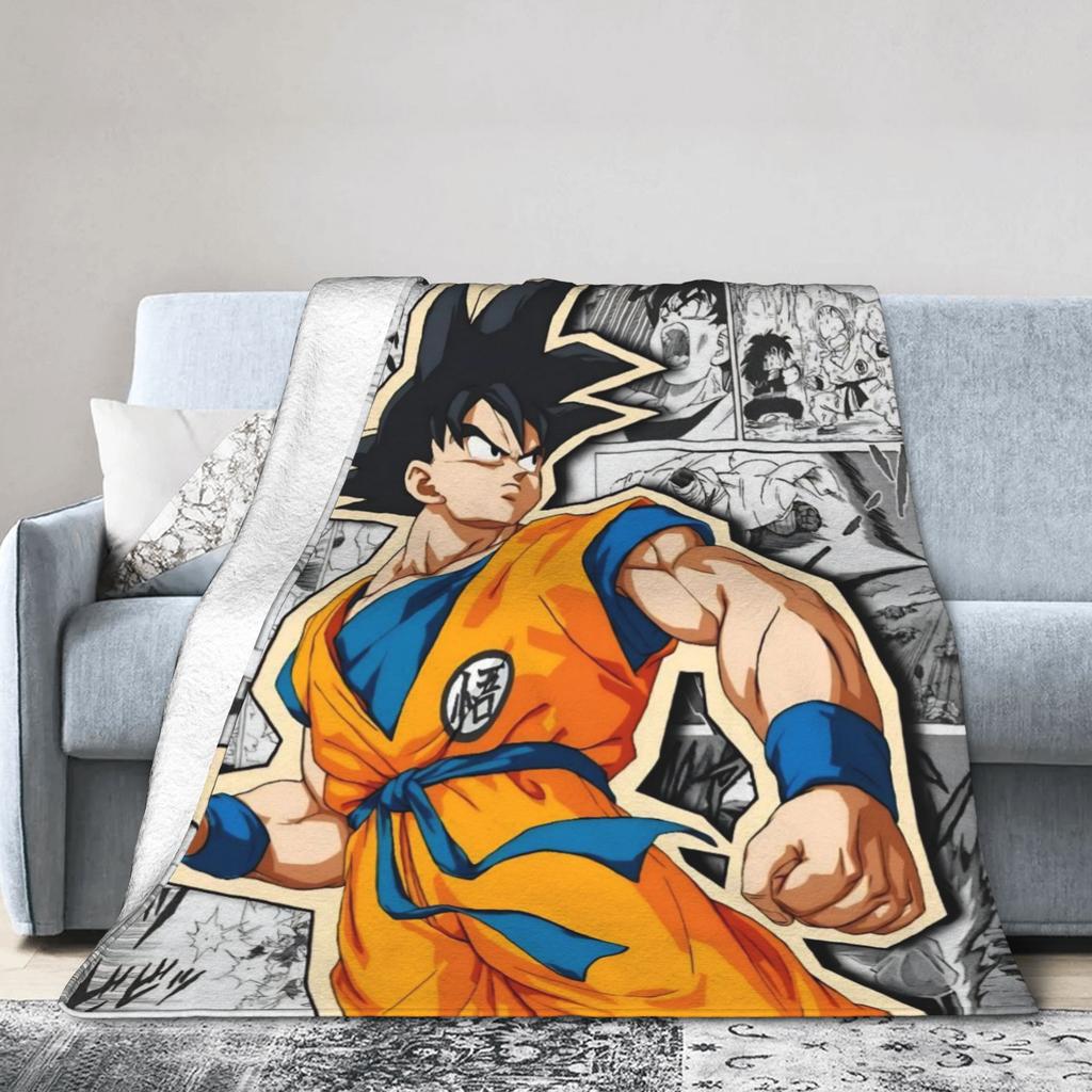 Kakarot DBZ Manga Blanket Wool Vintage Warm Throw Blankets for Home Textile Decor,