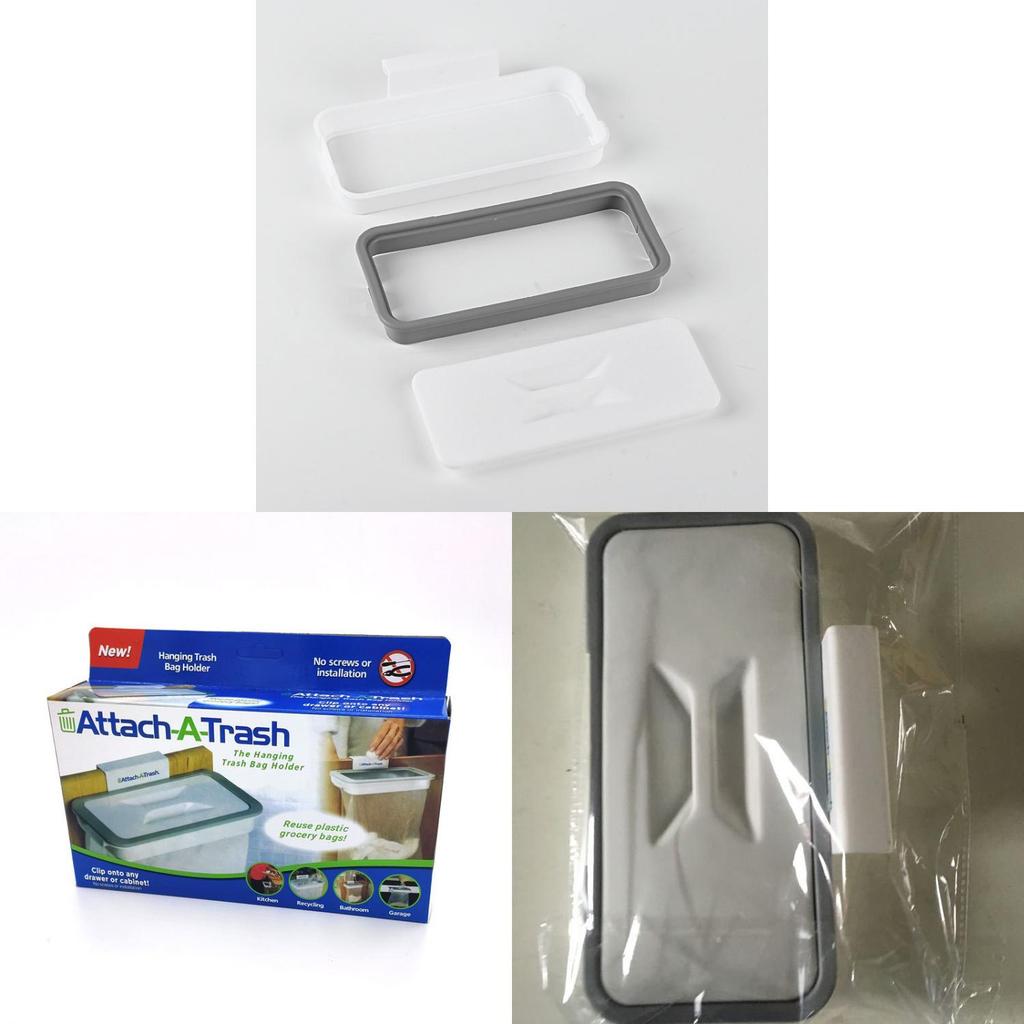 Attach A Trash Trash Bag Holder With Hook For Kitchen Waste Storage