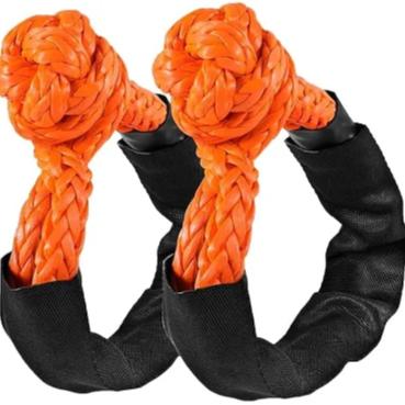 4x4 Kinetic Recovery Rope Heavy Duty Tow Strap Off Road Truck Winch Shackle Hitch Receiver Durable Soft Shackle S1056