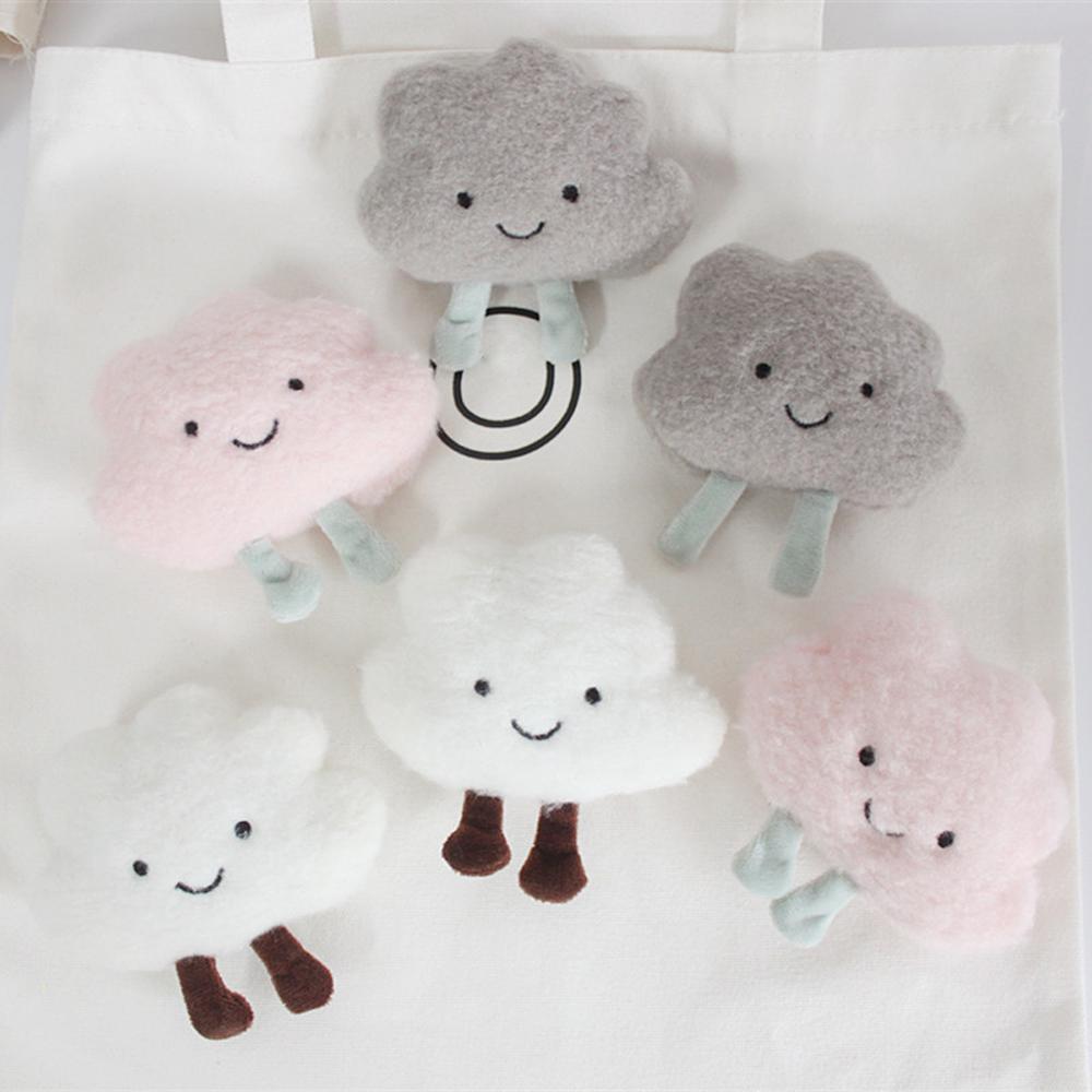 

Cute Women Girls Cloth Pendant Bag Pendant Uniform Badge Cloud Brooches Cartoon Plush Brooche Pins синій
