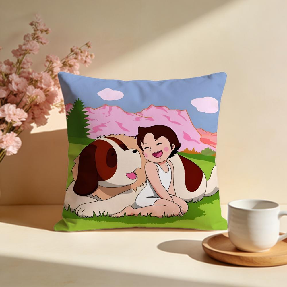 Trendy HHeidi Girl of the Alpsed Cushion Cover Stylish Washable Pillow Cover Ideal for Couch Bedroom Car Decoration