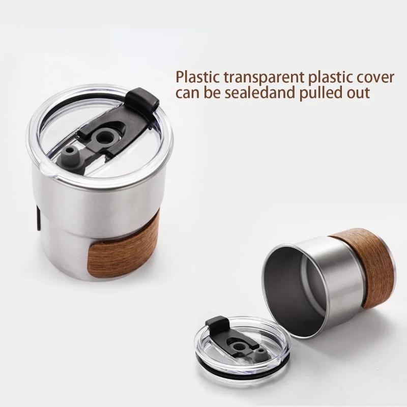 Stainless Steel Coffee Camping Mug with Lid Portable Heat Resistant Mug for Outdoor Picnic Camping Fishing