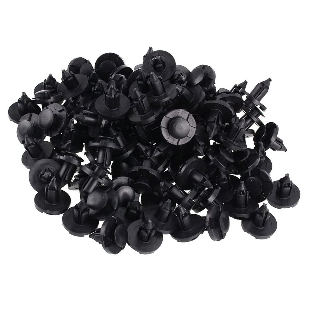 100PCS Nylon Fender Push Type Retainer Clips & Bumper Fastener Rivet For Nissan & Infiniti 01553-09321