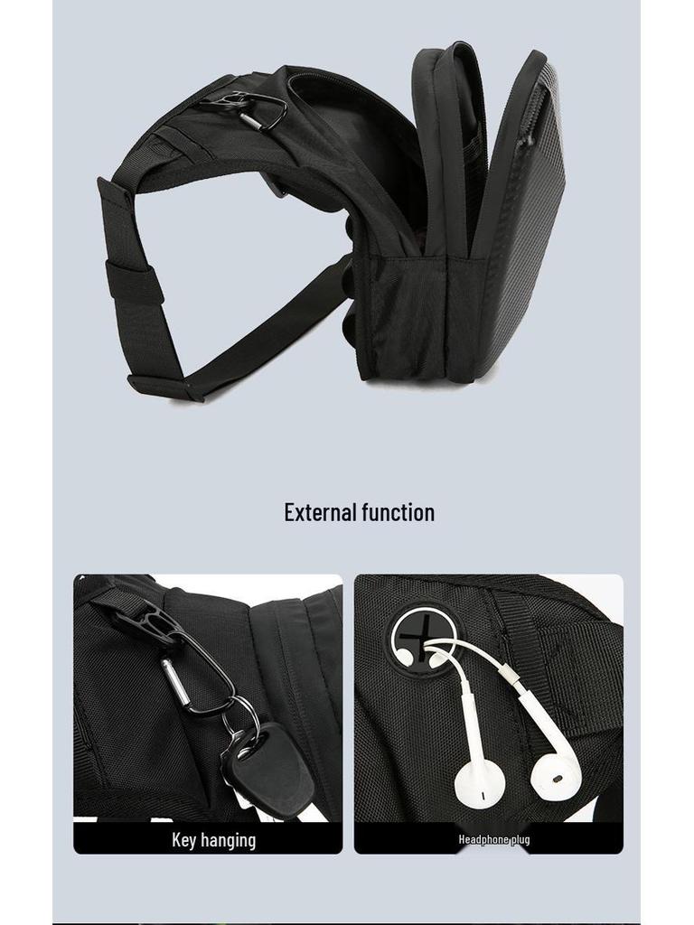 Waterproof Motorcycle Leg and Waist Bag - Tactical Crossbody & Chest Bag for Men's Touring and Riding.