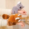 Animal Snap Bracelet Plush Toy - 8" Elk, Koala, and Raccoon Claw Machine Dolls