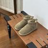 Zhou Dongyu cowhide snow boots women's thermal cotton shoes original women's shoes winter thickened short tube