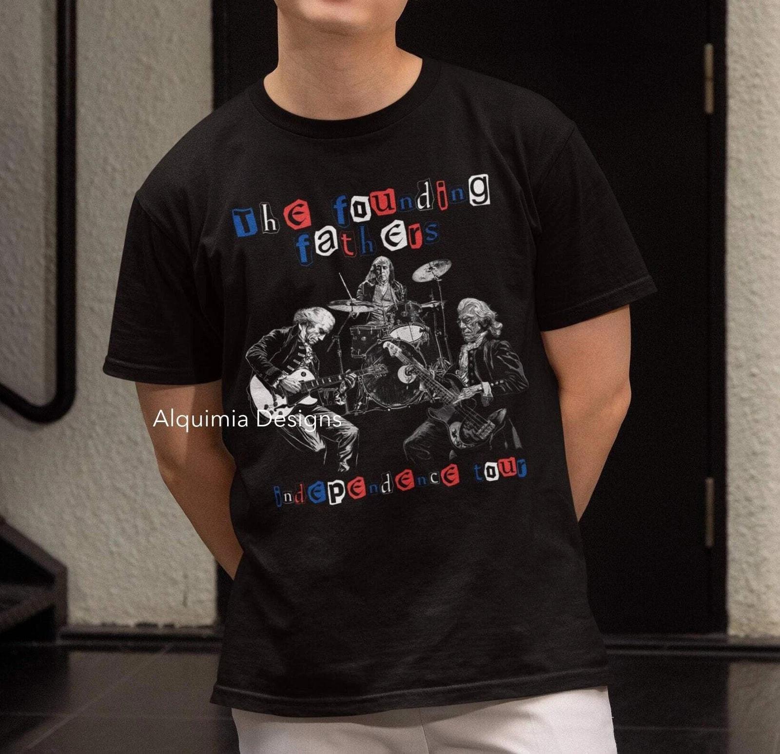 The Founding Fathers Independence Tour Shirt, American History Shirt S