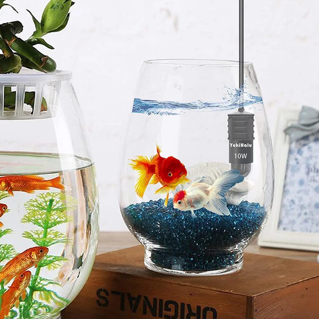 10W Mini-Aquarienheizer für kleines Aquarium Konstanter Temperaturheizer mit Digitalanzeige Einstellbarer 5V/2A USB-Heizstab