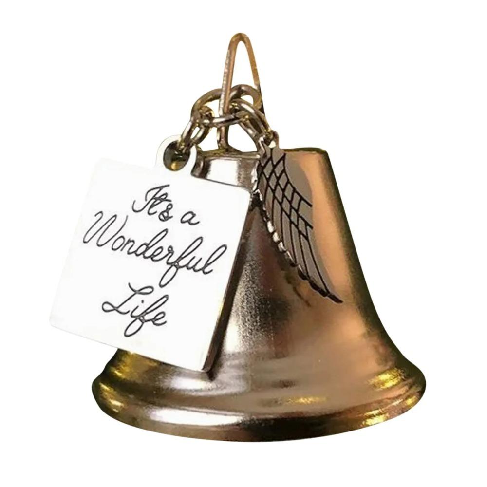 It's a Wonderful Life Angel Wing Wind Chime Bell Metal Vintage Bell  Xmas Decor