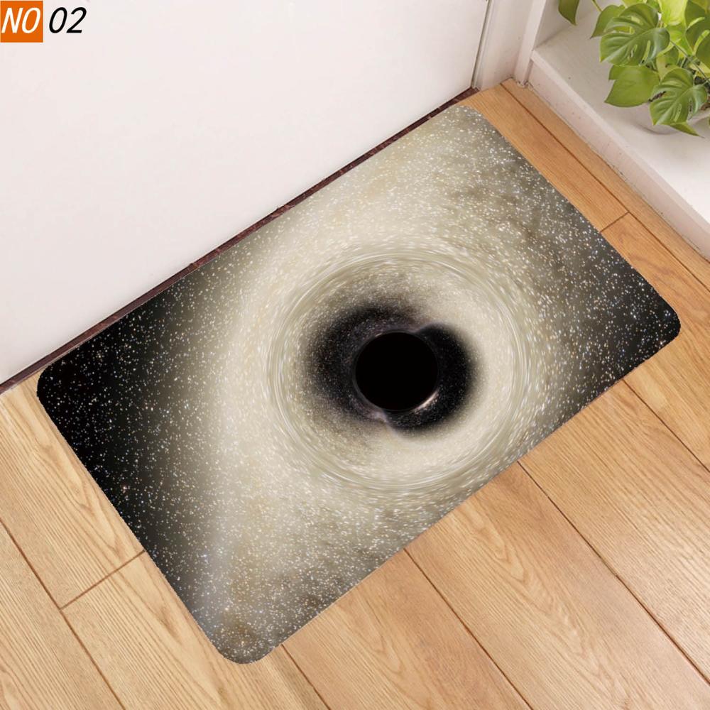 Buy 1PC 40x60cm Black Hole Printed Doormat Door Mat Entrance Rug Home