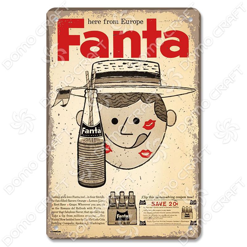 Retro Japanese Drinks and Foods Poster Tin Signs Beer Orange Juice Soda Metal Plates Wall Decor for Bar Pub Cafe Kitchen Home