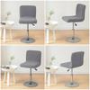 Stretch Bar Chair Cover Jacquard Bar Stool Seat Covers Slipcovers Short Back Small Size Hotel Banquet Dining Chair Case Solid Co