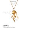 European and American New Special-Interest Design Personalized Octopus Earrings Necklace Cold Wind Jellyfish Pendant for Women
