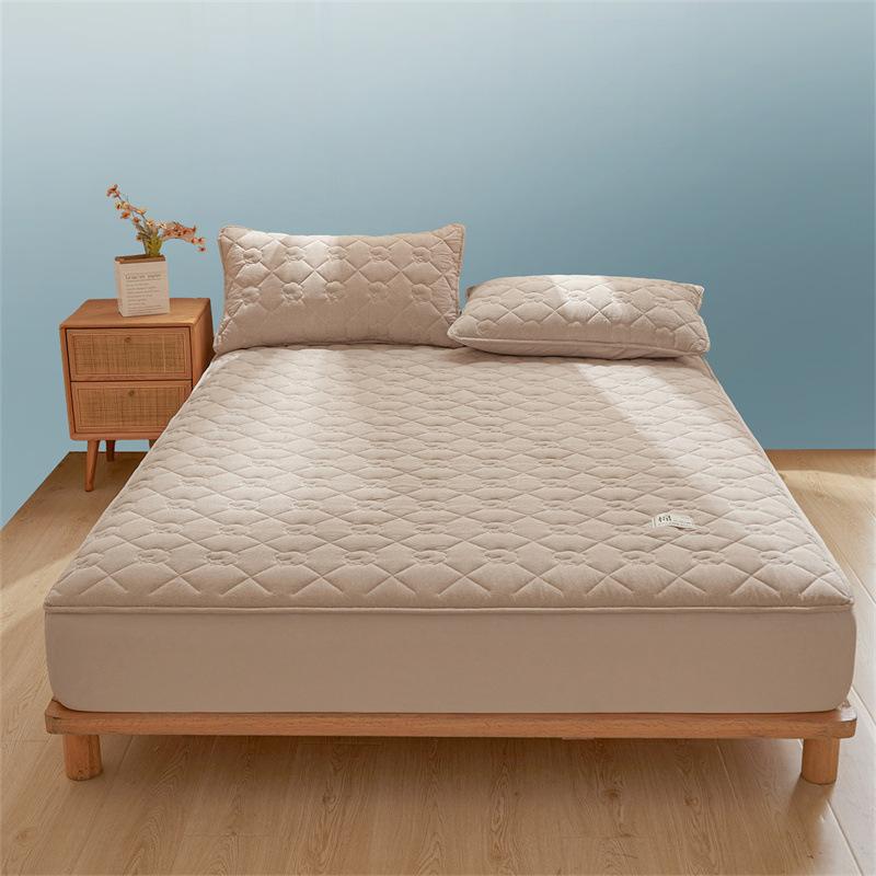 

Хлопковая натяжная простыня класса А 100% Хлопок Синьцзянский хлопок Наволочка для натяжной простыни Стеганое покрывало на кровать Покрывало на кровать Всесторонний защитный чехол для матраса 90*200cm+30cm