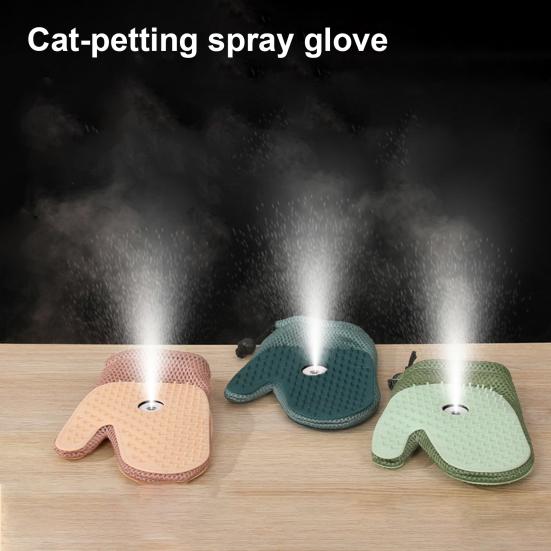 Pet Grooming Glove Dogs Shedding Mist Glove Double-Sided Cats Hair Removal Glove Petting Glove Deshedding Tool for Dogs Cats
