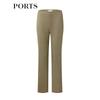 PORTS Women's Embroidered Green Mix Pants