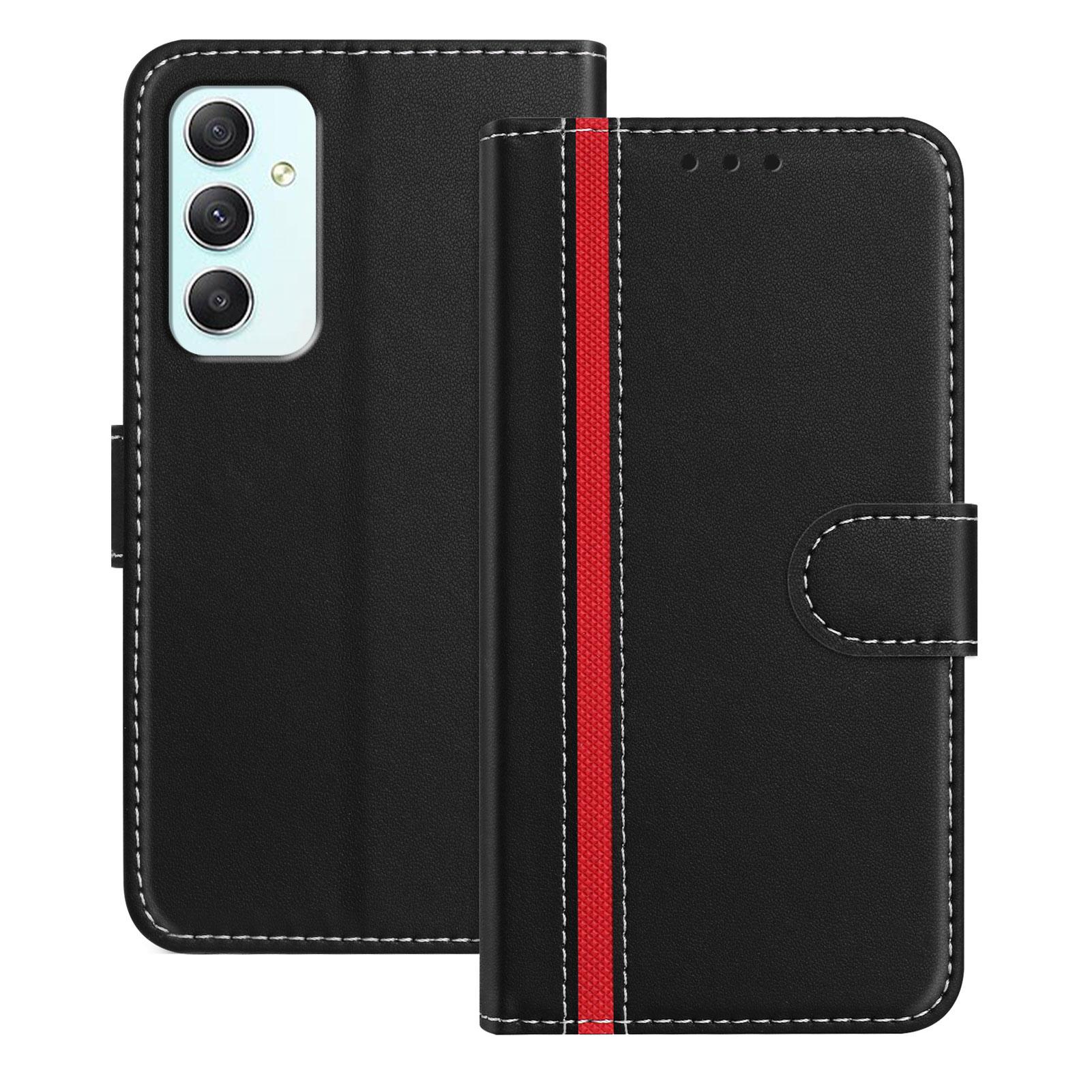 

For Samsung Galaxy A35 5G Phone Cases Wallet Stand Color Splicing Leather Cover with Magnetic Clasp G