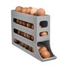4 Layers Automatic Rolling Egg Holder Rack Fridge Egg Storage Box Container Kitchen Refrigerator Egg Dispenser Fridge Organizer