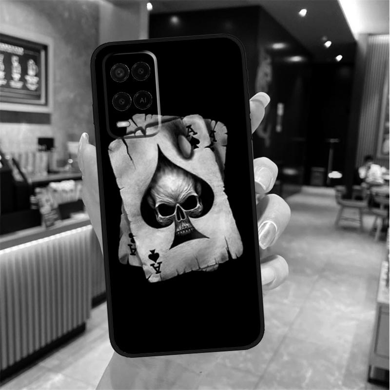 Ace of Spades Case For Oppo A80 A40 A60 A18 A38 A58 A78 A98 A96 A76 A16 A94 A74 A54 A15 A17 A57 A77 A5 Pro