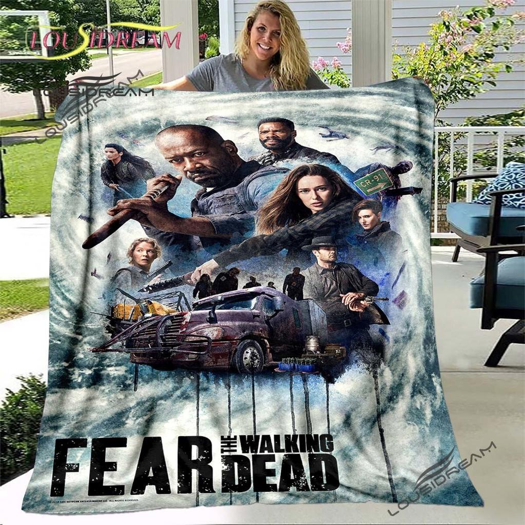 Daryl Dixon The Walking Dead Throws Blanket Horror TV Series Sofa Blanket for Adults and Children Bedroom Living Room Decoratio