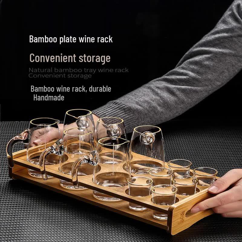 UOSO Elegant Handmade Glass Baijiu Decanter Set