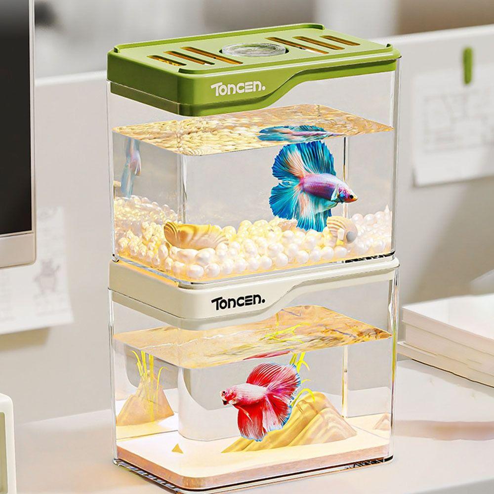 Resistant Falling Fish Tank Square Turtle Tank Ecologicals Tank  Ornamental Fish Decor