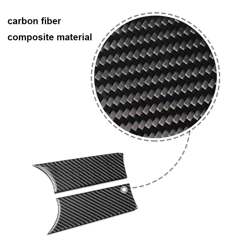 2PCS Car Interior Carbon Fiber Style Door Handle Cover Trim Sticker Decals for Mini Cooper F56 JCW Modification Accessories