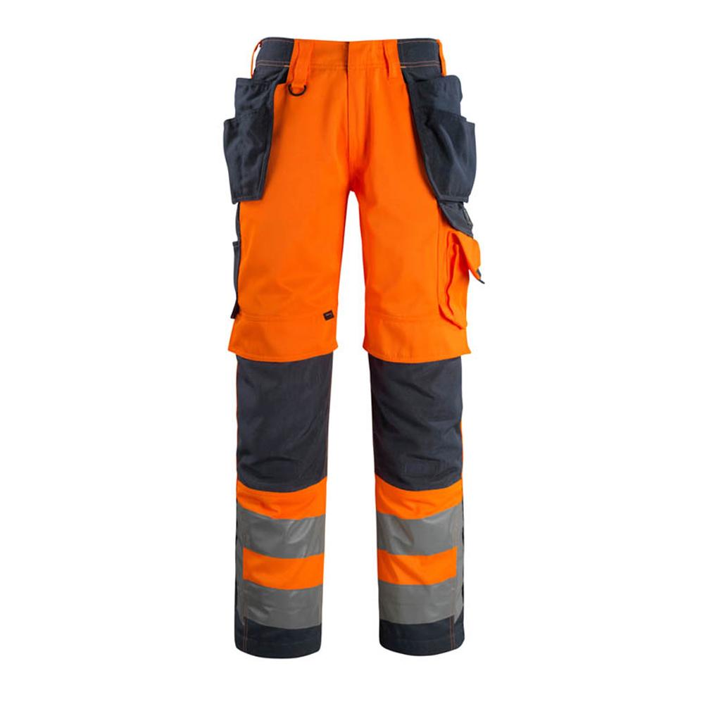 Mascot Mens Safe Supreme Wigan Hi-Vis Holster Pocket Work Trousers