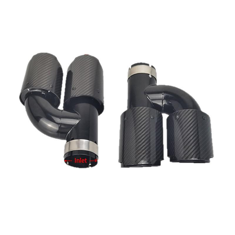 Koolstofvezel Dubbele Uitlaatpijp 89mm M Stijl voor BMW