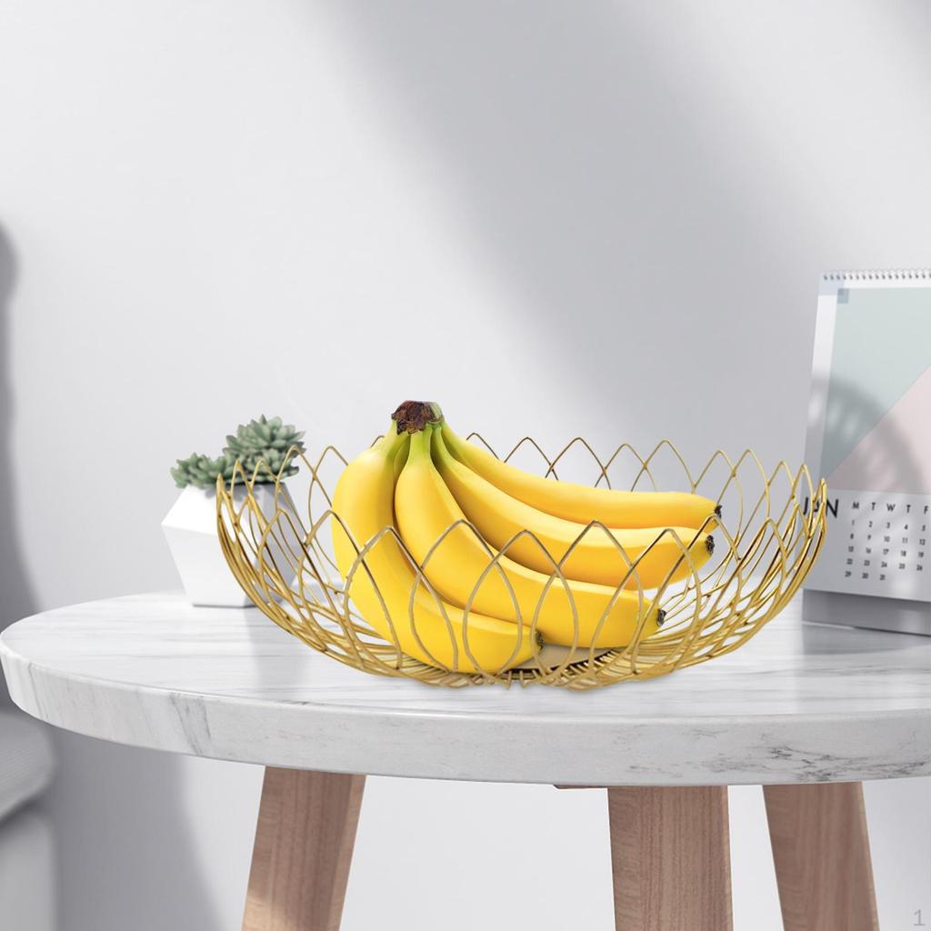 Fruit , Centerpiece Decorative Countertop Holder for Kitchen Counter, Plate Storage