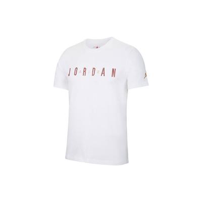 Jordan Haut Manches Courtes Col Rond Sport DNA Homme Blanc Métallique-Or CN3331-100