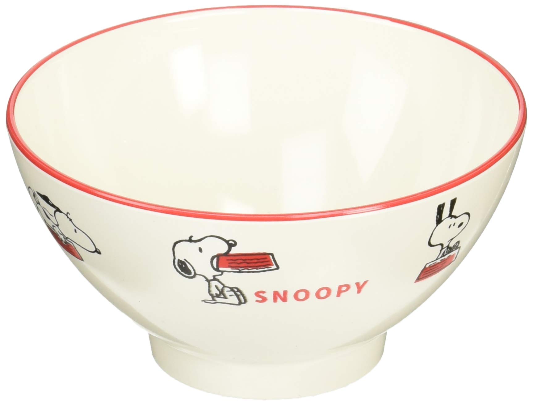 

PEANUTS Snoopy - это лакированная рисовая миска диаметром 10,4 см, белая, номер продукта 606550, Время счастья за ужином . белый