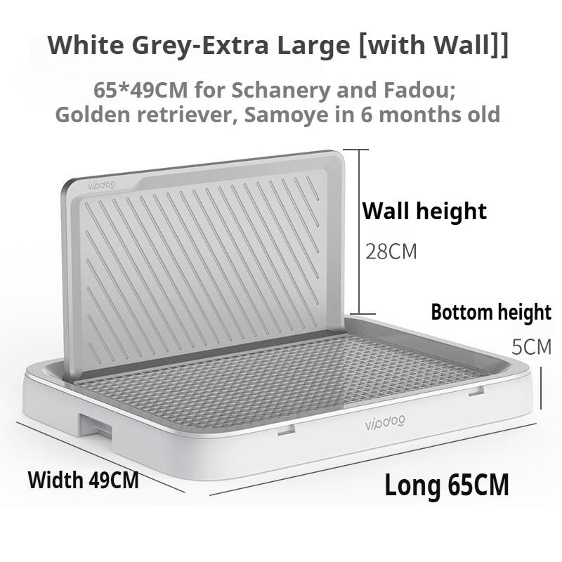 Large Indoor Dog Toilet High Walls Pet Potty Training Dog Urinal Toilet Anti Stepping Puppy Litter Box with Grid Pets Supplies
