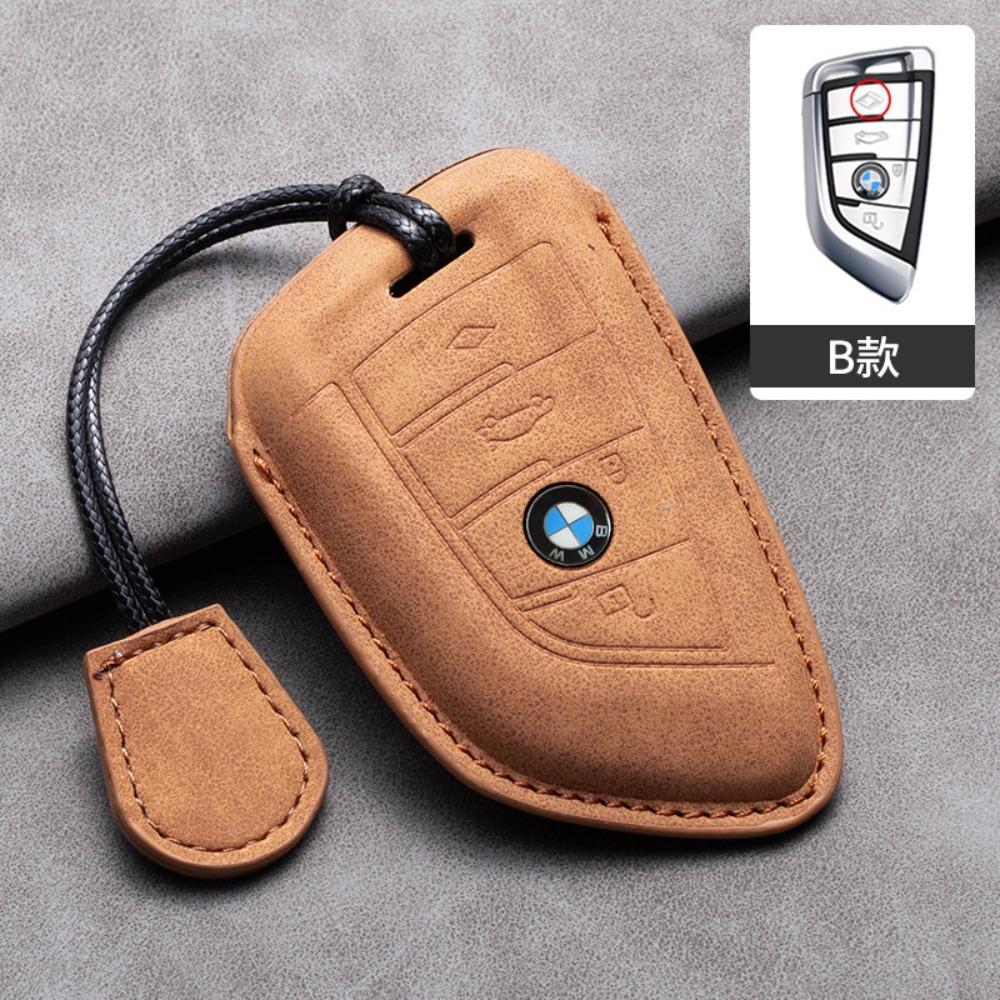 For BMW Key Cover for 5 Series 3 Series 525li 530 X1 X3 X4 X5 118i Hollow Design Protective Shell with Blade Keychain
