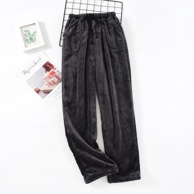 Women's Fall and Winter Leisure Comfortable Warm Pants Loose Soft Home Pants