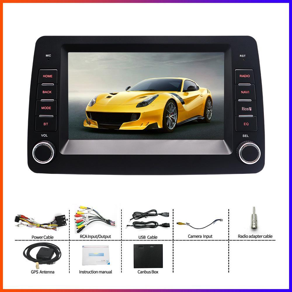 

Fiat Panda (03-12) Double Knob Rearview Camera & Central Control Navigator （BQ20--Official Standard Configuration）2+64G