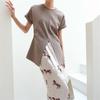 2022 summer Solid simple Elegant Ladies Tops Fashion Harajuku Dovetail Split Design Short Sleeve Tshirts Women O-neck Folds Slim
