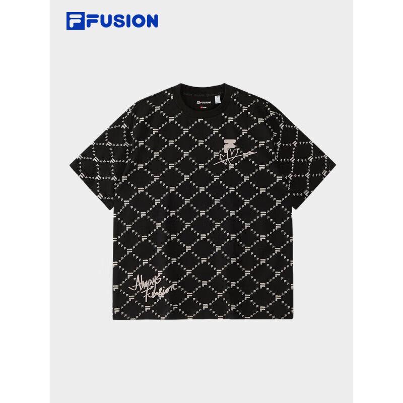 FILA FUSION Unisex Loose Fit Cotton T-Shirt M