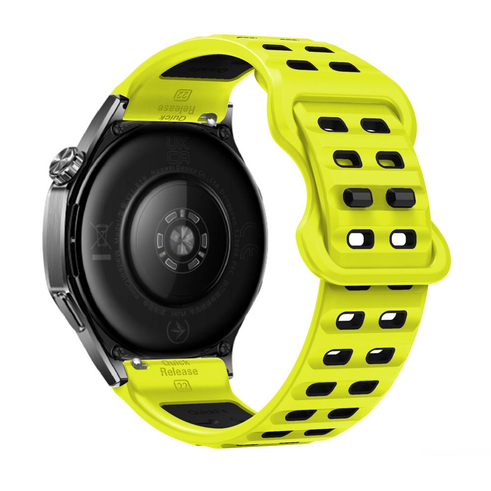 22mm Two-Color Silicone Watch Band for Huawei, Samsung, Garmin, Huami, Coros, Suunto, Xiaomi