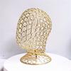 Metal Mannequin Head Wig Stand Headdress Display Stand Iron Texture Suitable for Displaying Wigs Hats Caps and Headdress
