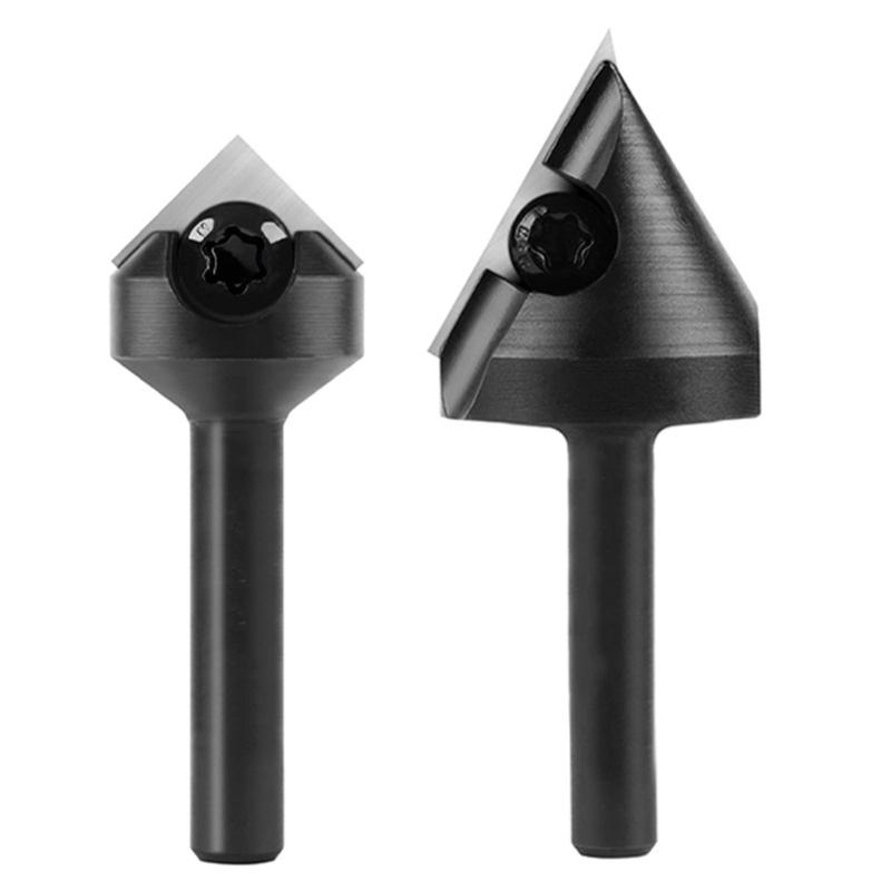 Interchangeable Insert Milling Cutter V Shaped Milling Tool 60/90°Angle Carbon Cutter For Wood Furniture Making